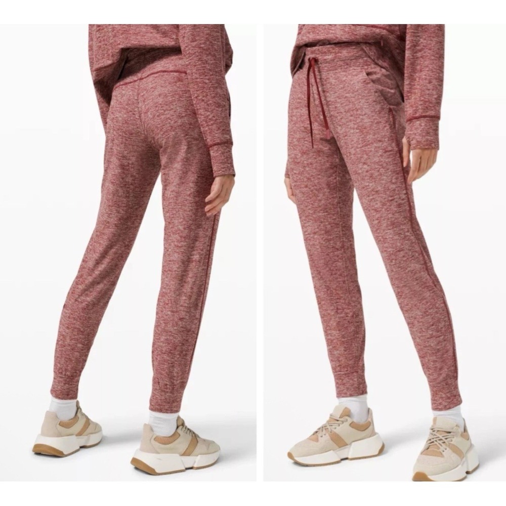NEW Lululemon Ready To Rulu Fleece Jogger 4 Heathered Savannah W5CVDS